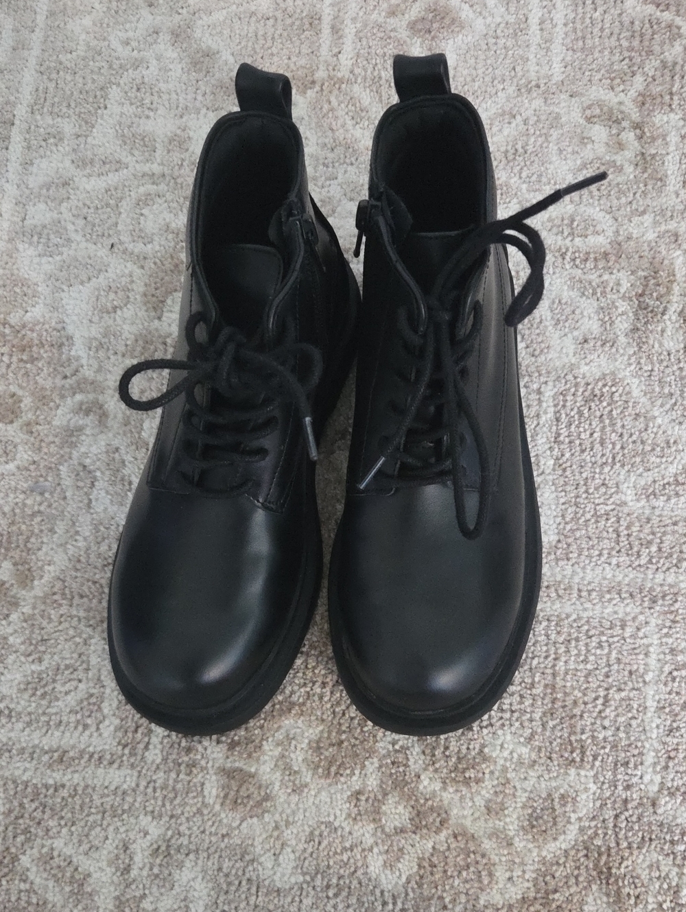 Zara Kids lace-up combat boots.Brand new
